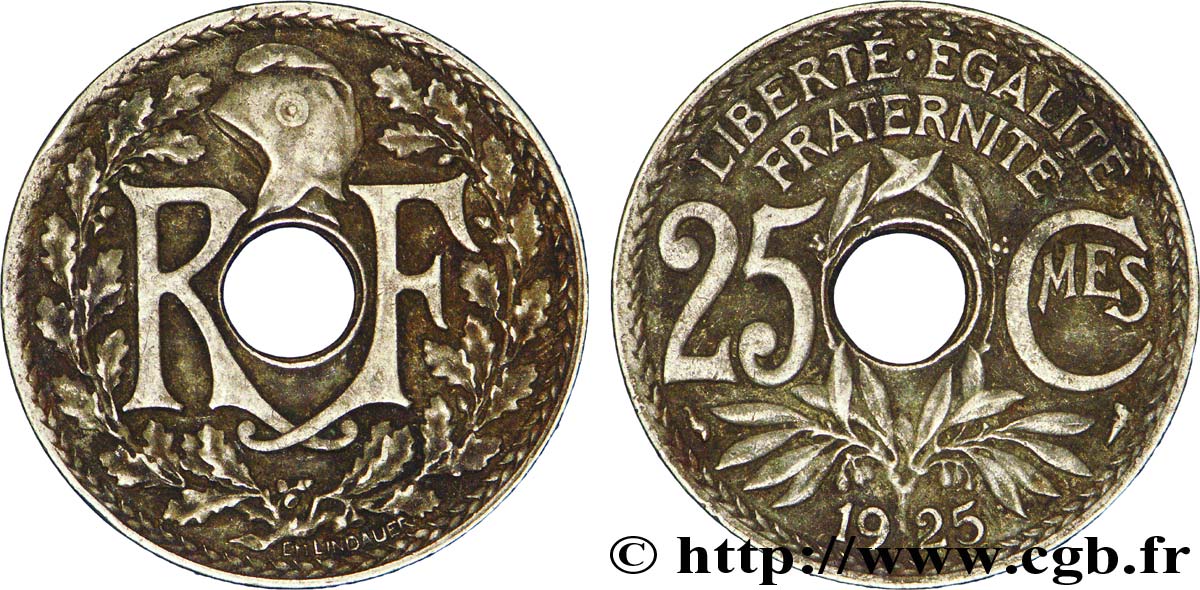 25 centimes Lindauer 1925  F.171/9 TTB48 