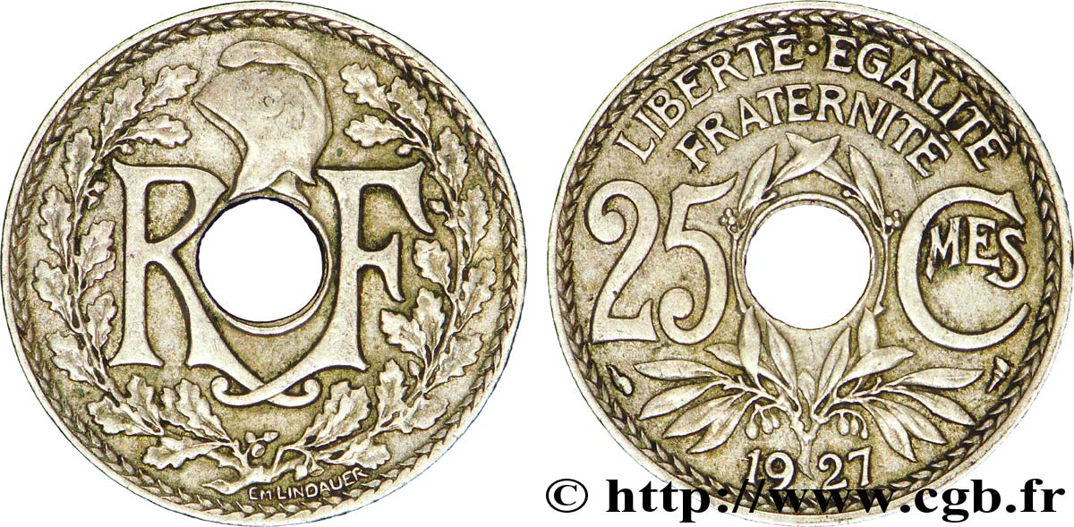 25 centimes Lindauer 1927  F.171/11 BB45 
