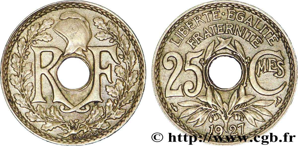 25 centimes Lindauer 1927  F.171/11 XF48 