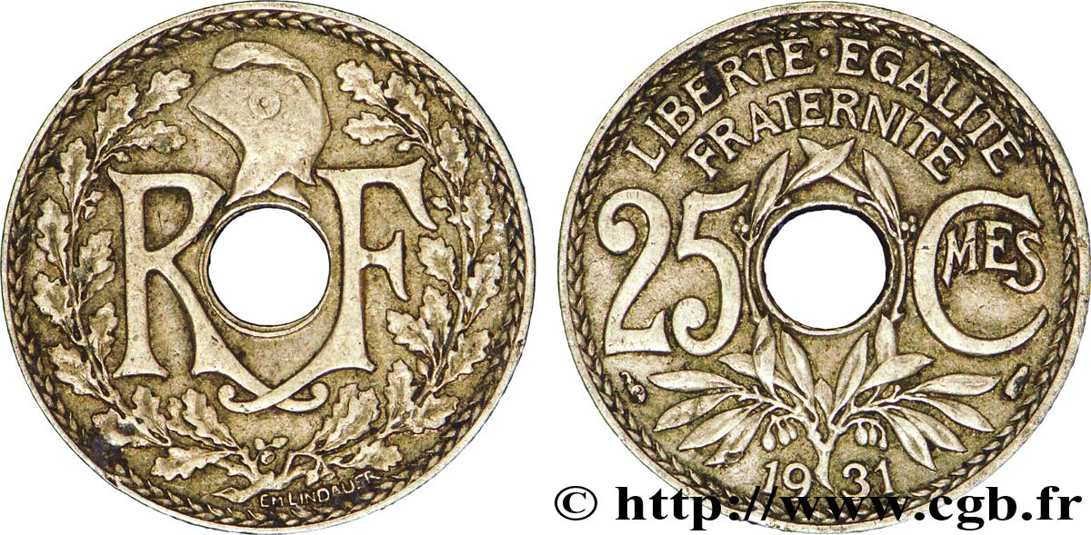 25 centimes Lindauer 1931  F.171/15 BB45 
