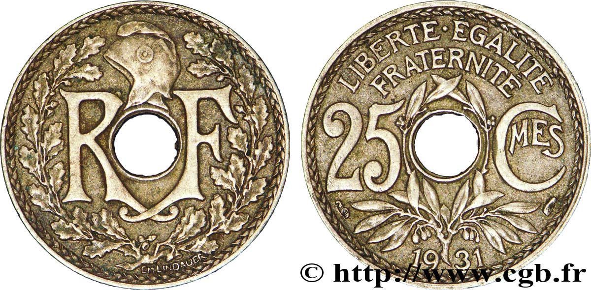 25 centimes Lindauer 1931  F.171/15 XF48 