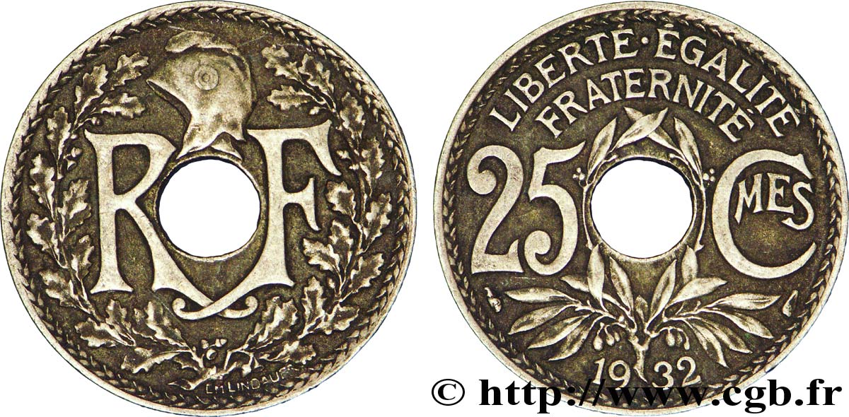 25 centimes Lindauer 1932  F.171/16 TTB48 