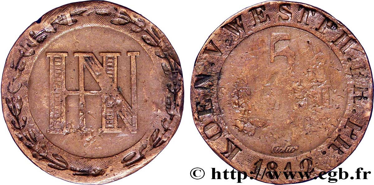 5 cent. 1812 Cassel VG.2035  SGE10 