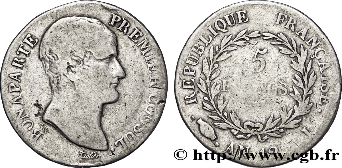 5 francs Bonaparte Premier Consul 1804 Limoges F.301/16 S15 