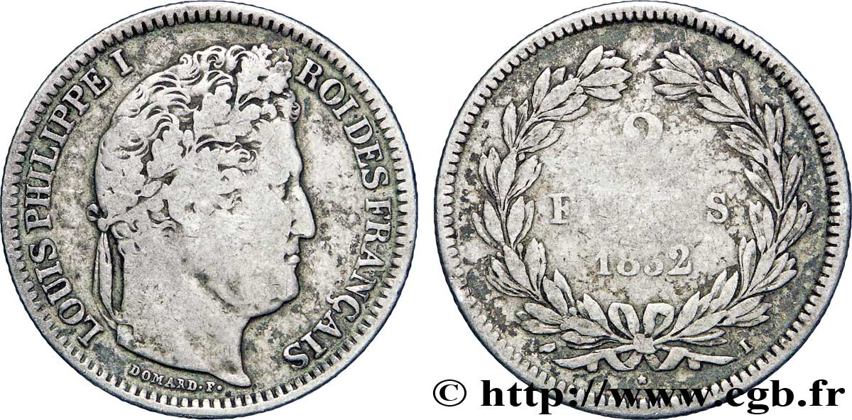 2 francs Louis-Philippe 1832 Limoges F.260/9 B12 