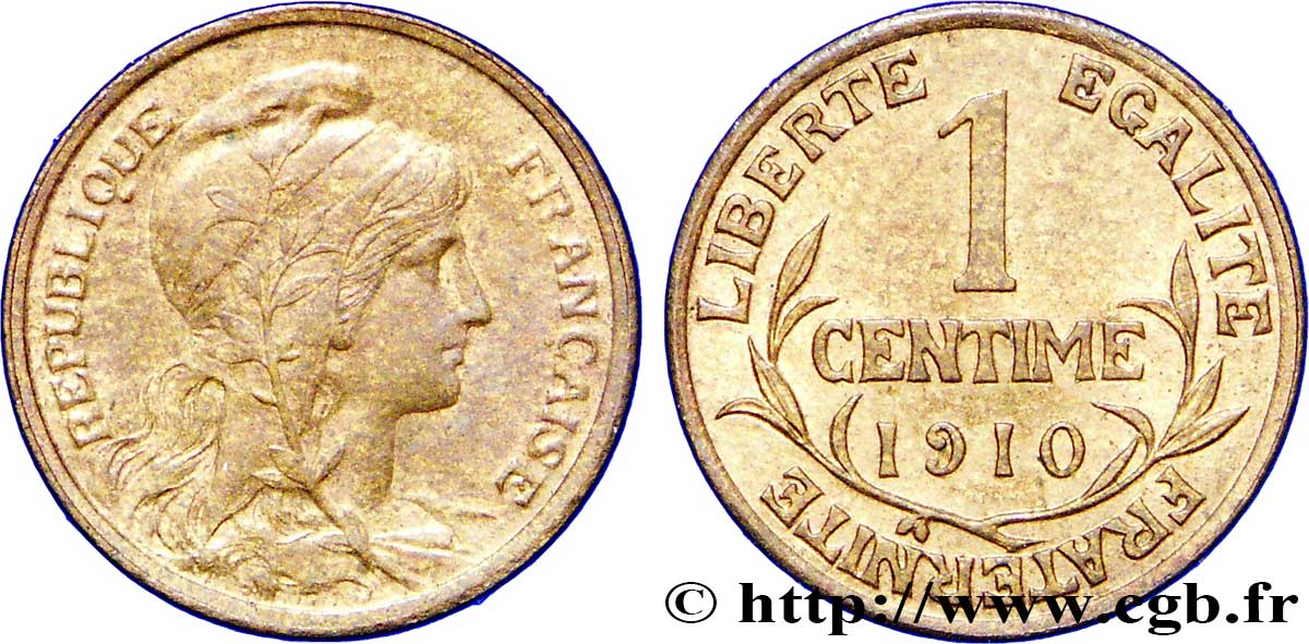 1 centime Daniel-Dupuis 1910 Paris F.105/12 SUP55 