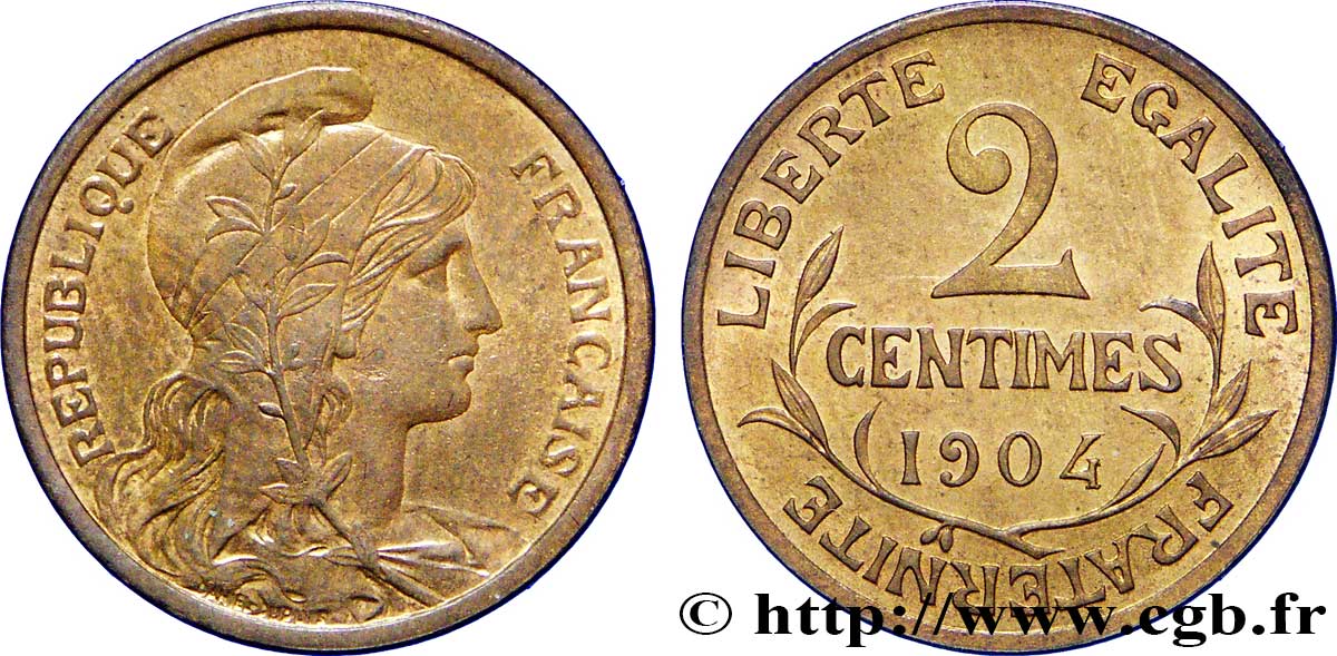 2 centimes Daniel-Dupuis 1904 Paris F.110/9 SUP62 