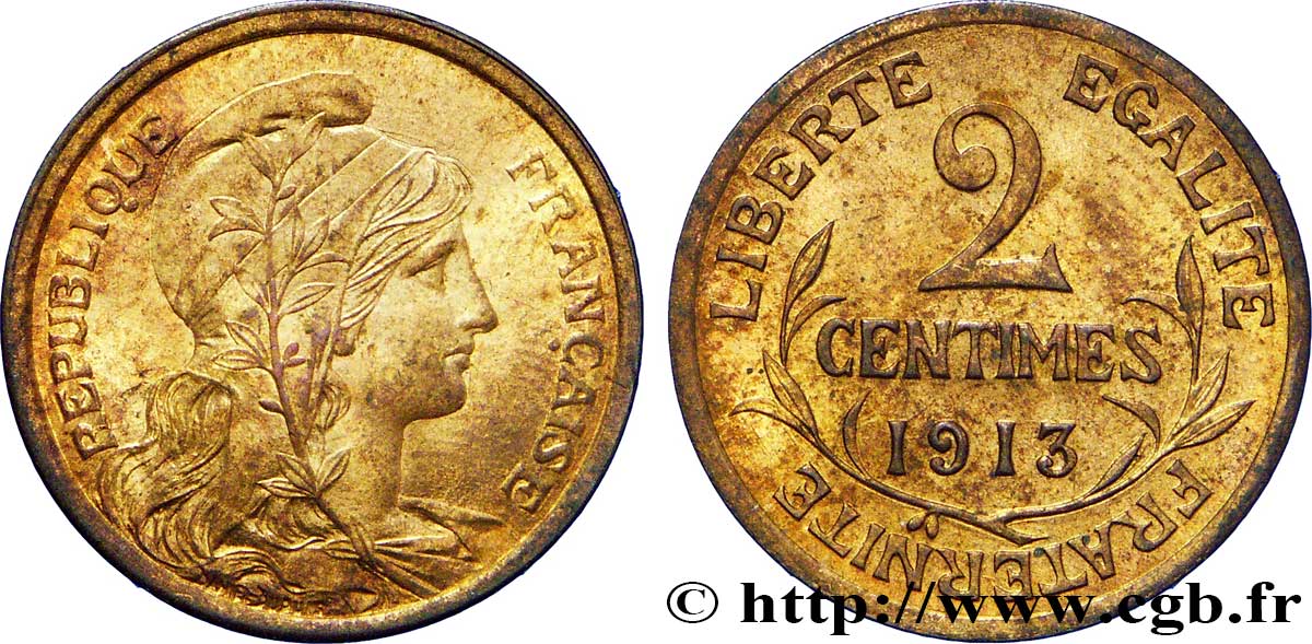 2 centimes Daniel-Dupuis 1913 Paris F.110/16 MS62 