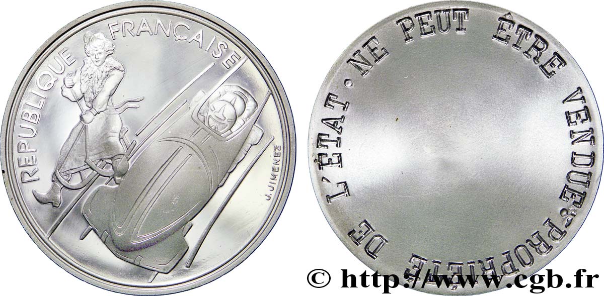 Exemplaire de démonstration Belle Épreuve 100 francs  - Bobsleigh / Luge Belle Époque n.d. Paris F5.1609 1 var. MS70 