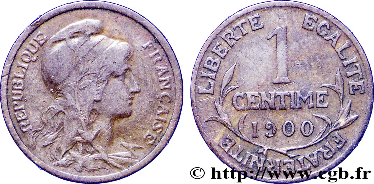 1 centime Daniel-Dupuis 1900  F.105/4 TB30 