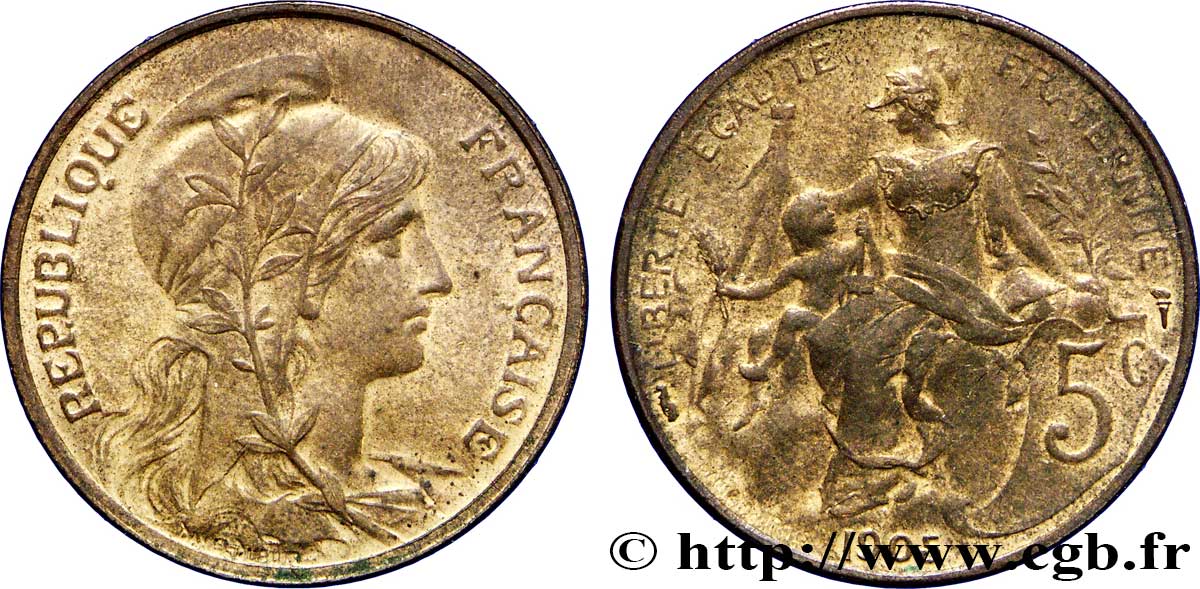 5 centimes Daniel-Dupuis 1905  F.119/15 AU55 