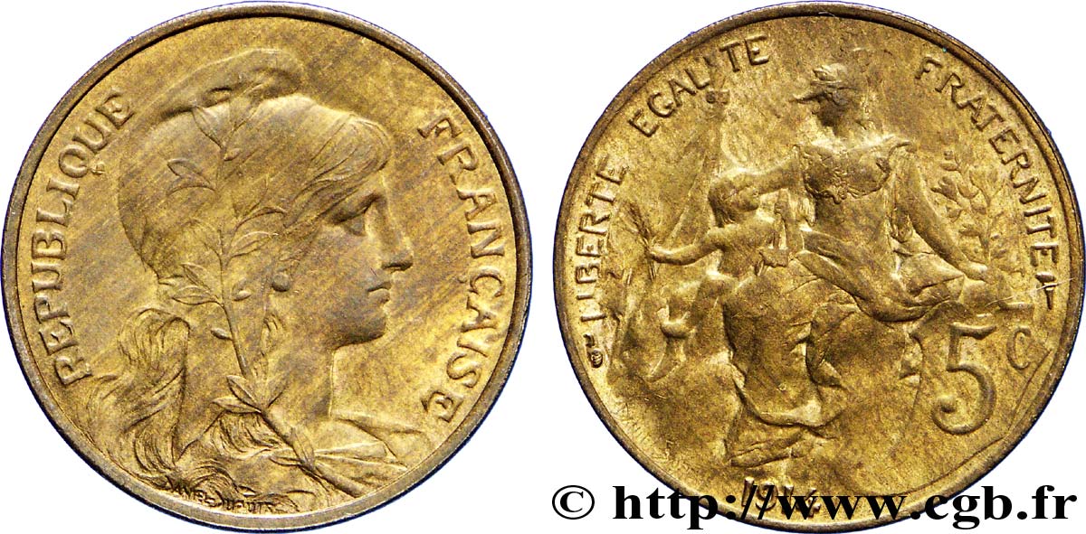 5 centimes Daniel-Dupuis 1914  F.119/26 SUP58 