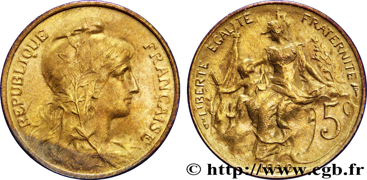 5 centimes Daniel-Dupuis 1920  F.119/31 SPL58 