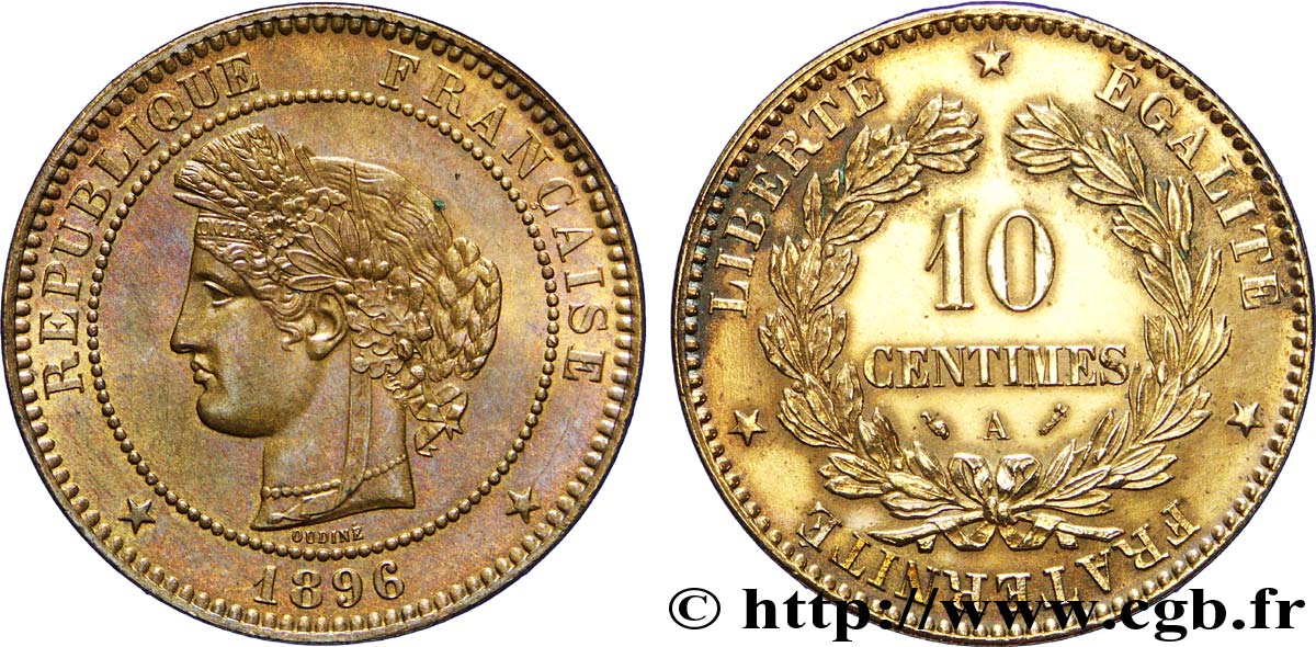 10 centimes Cérès 1896 Paris F.135/41 VZ 