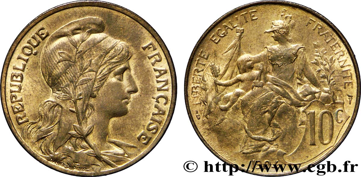 10 centimes Daniel-Dupuis 1904  F.136/13 VZ59 