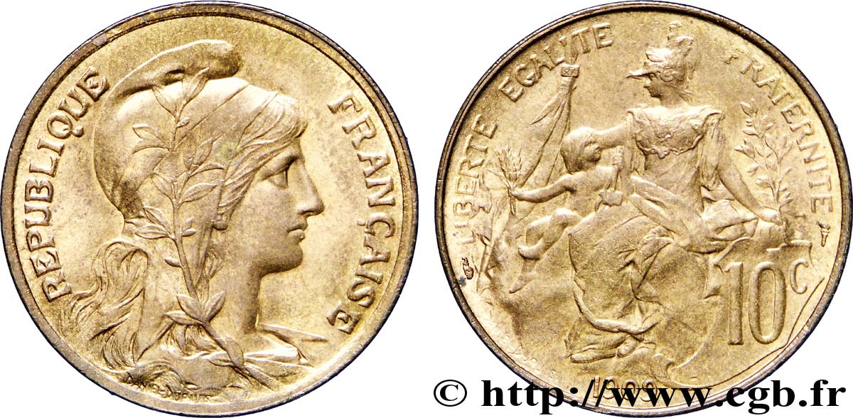 10 centimes Daniel-Dupuis 1909  F.136/18 EBC61 
