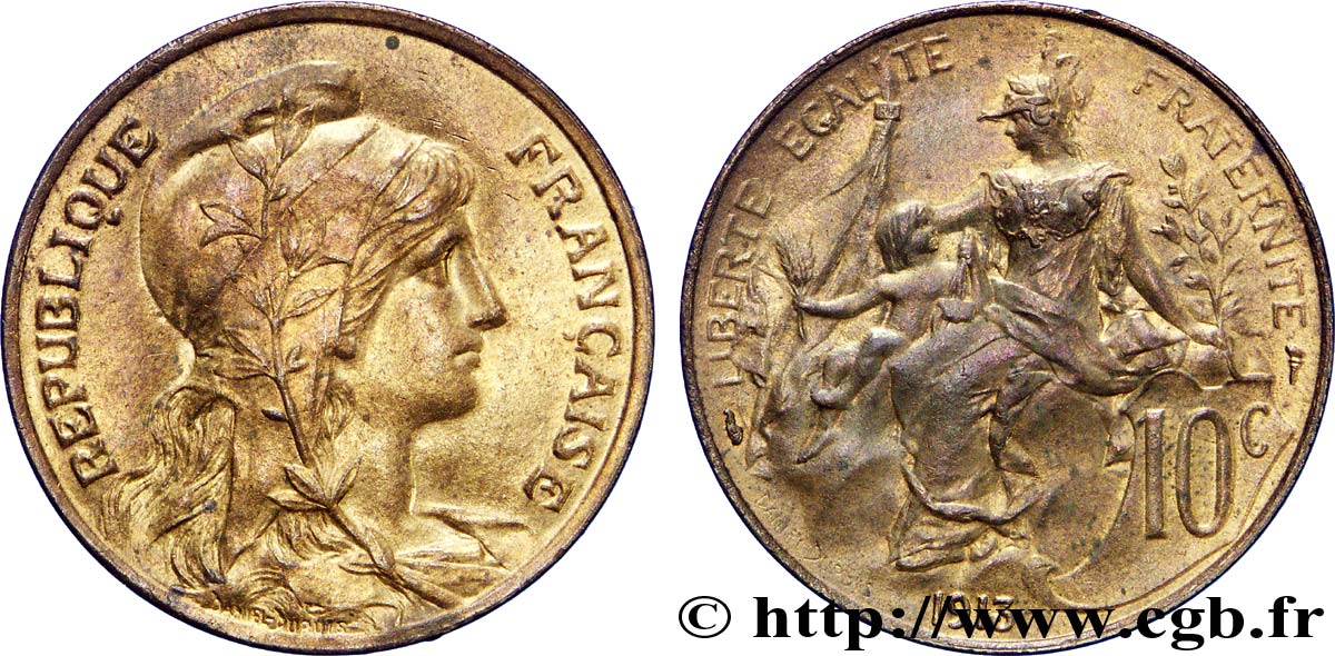 10 centimes Daniel-Dupuis 1913  F.136/22 SUP60 