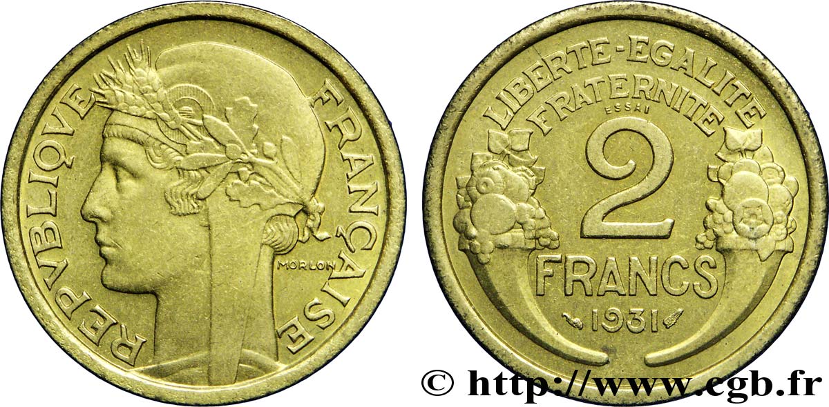 Essai de 2 francs Morlon 1931  F.268/1 MS62 