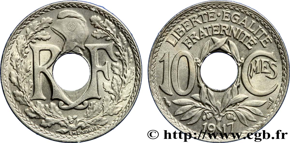 10 centimes Lindauer 1917  F.138/1 VZ62 
