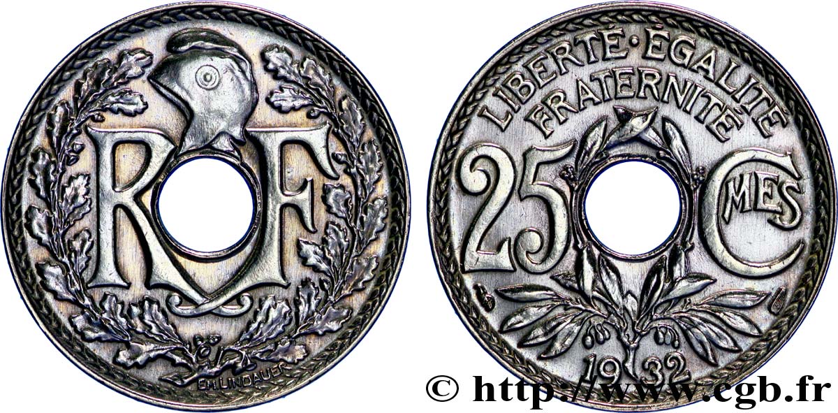 25 centimes Lindauer 1932  F.171/16 SPL 