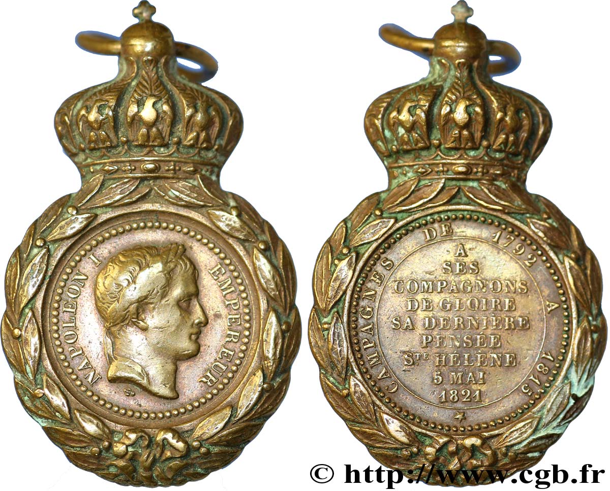 Médaille de Sainte-Hélène 1857   XF 