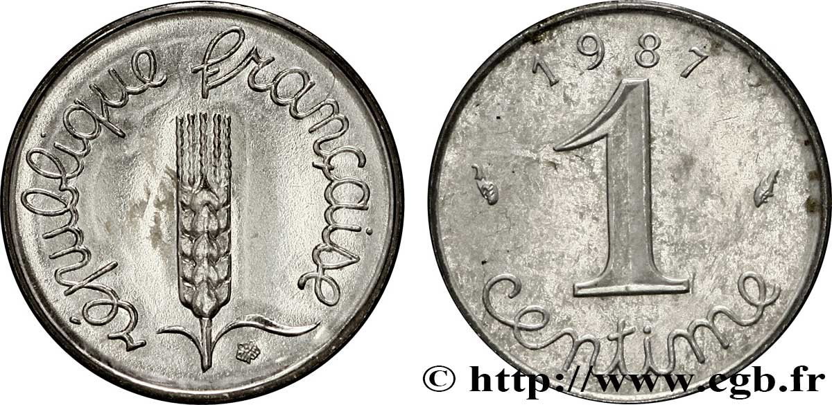 1 centime Épi 1987 Pessac F.106/44 FDC68 
