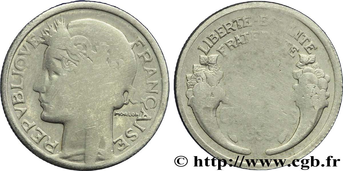 Essai de 50 centimes Morlon, test de résistance 1939 Paris VG.5510  B 