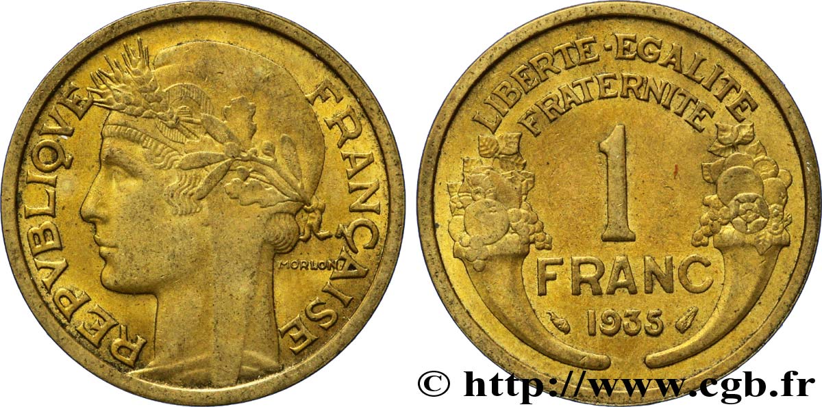 1 franc Morlon 1935  F.219/6 SS53 