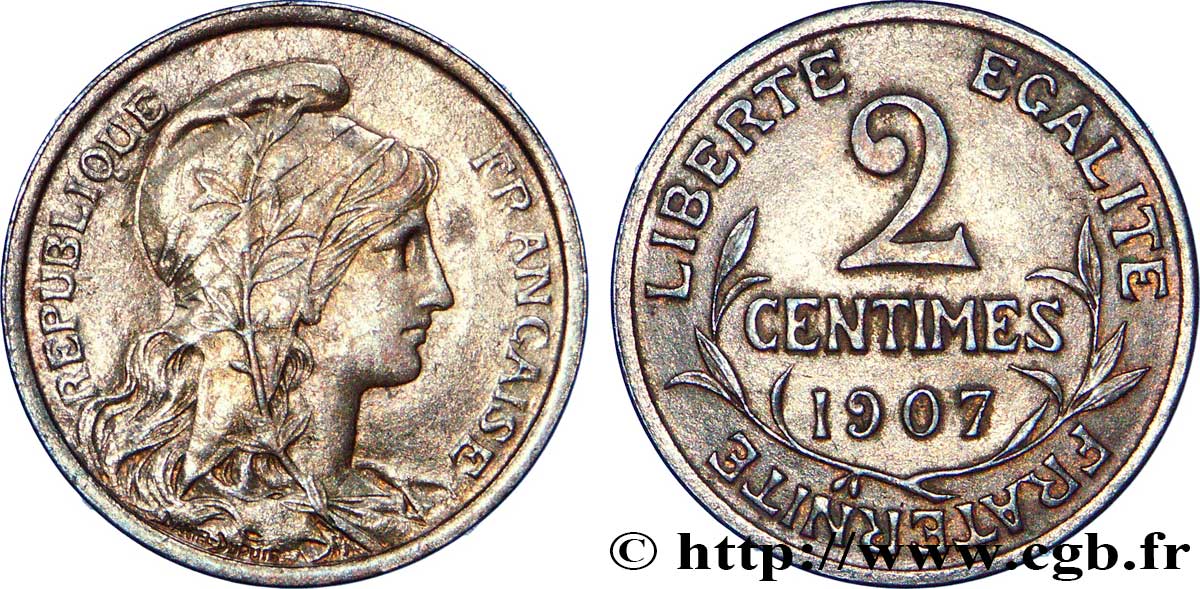 2 centimes Daniel-Dupuis 1907 Paris F.110/10 TTB48 