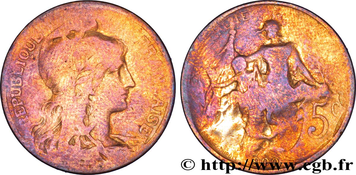 5 centimes Daniel-Dupuis 1900  F.119/9 RC6 