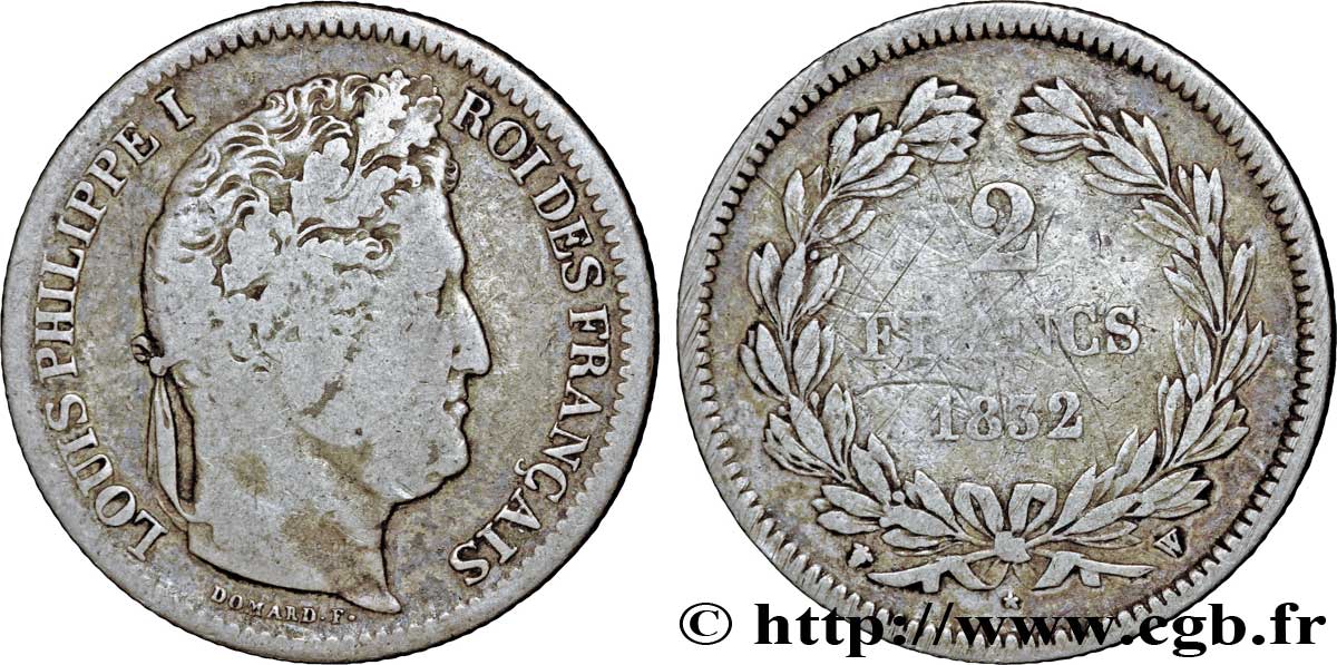 2 francs Louis-Philippe 1832 Lille F.260/16 SGE13 