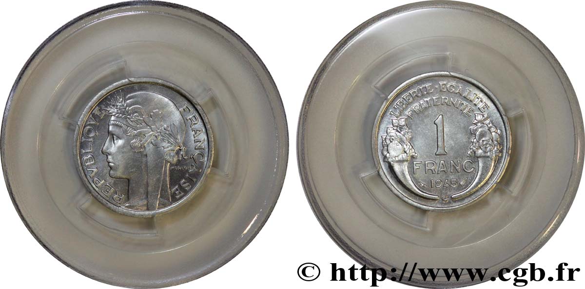 1 franc Morlon, légère 1945 Castelsarrasin F.221/8 MS65 