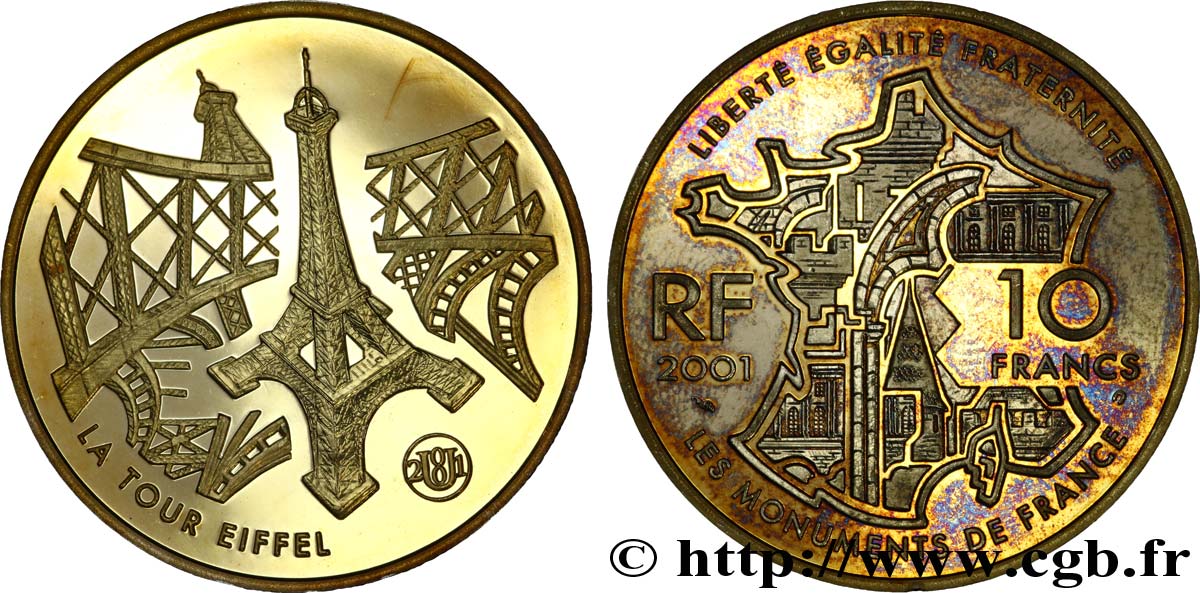 PIÈCE COMMÉMORATIVE DE 2 Euros- JO Paris 2024 - Motif Tour Eiffel EUR 9