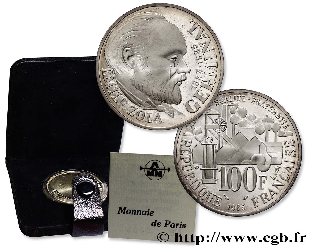 Belle Épreuve 100 francs Émile Zola 1985  F5.1601 2 FDC70 