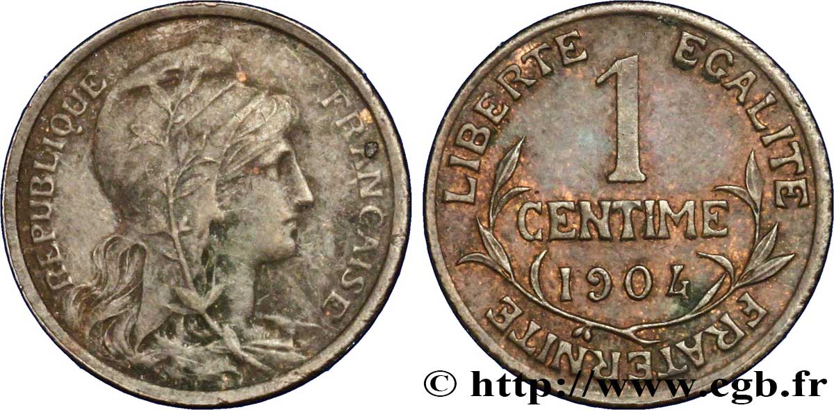 1 centime Daniel-Dupuis 1904 Paris F.105/9 XF48 