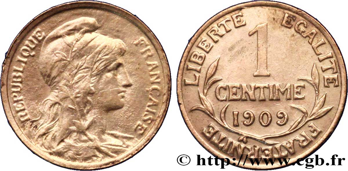 1 centime Daniel-Dupuis 1909 Paris F.105/11 TTB 