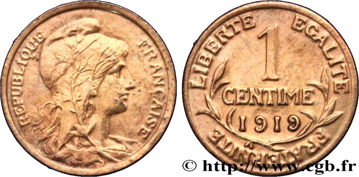 1 centime Daniel-Dupuis 1919 Paris F.105/18 TTB 