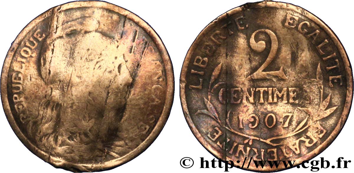 2 centimes Daniel-Dupuis 1907 Paris F.110/10 B10 