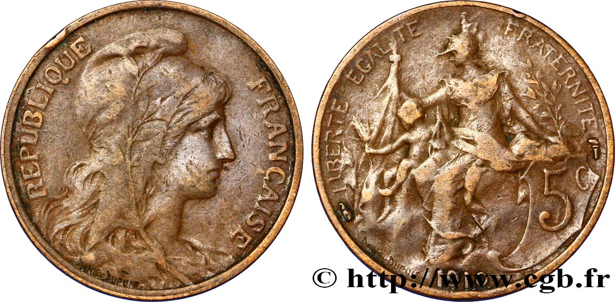 5 centimes Daniel-Dupuis 1910  F.119/22 MBC40 
