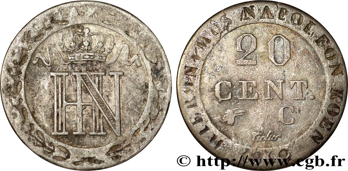 20 cent. 1812 Cassel VG.2029  TTB45 