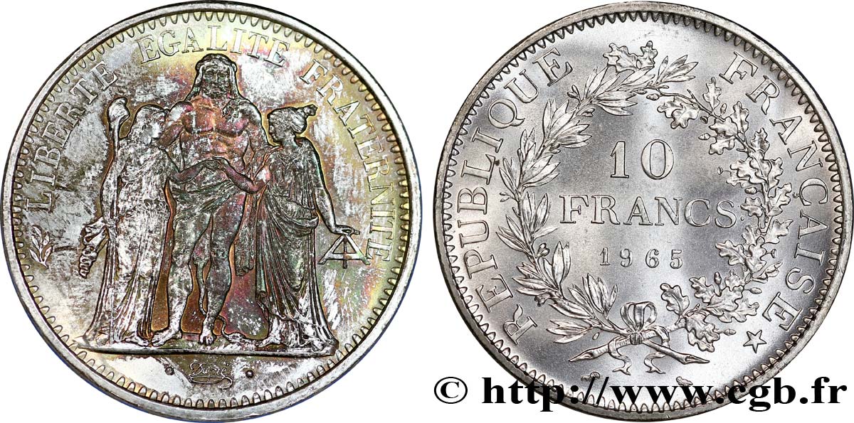 10 francs Hercule 1965  F.364/3 FDC65 