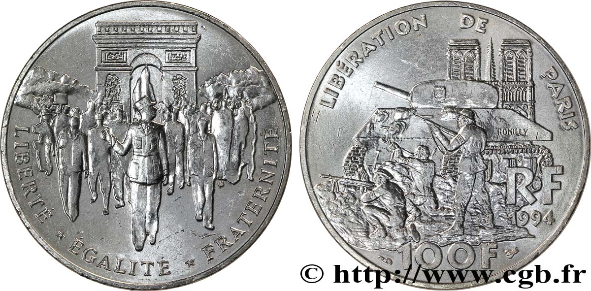 100 francs Libération de Paris 1994  F.462/2 EBC60 