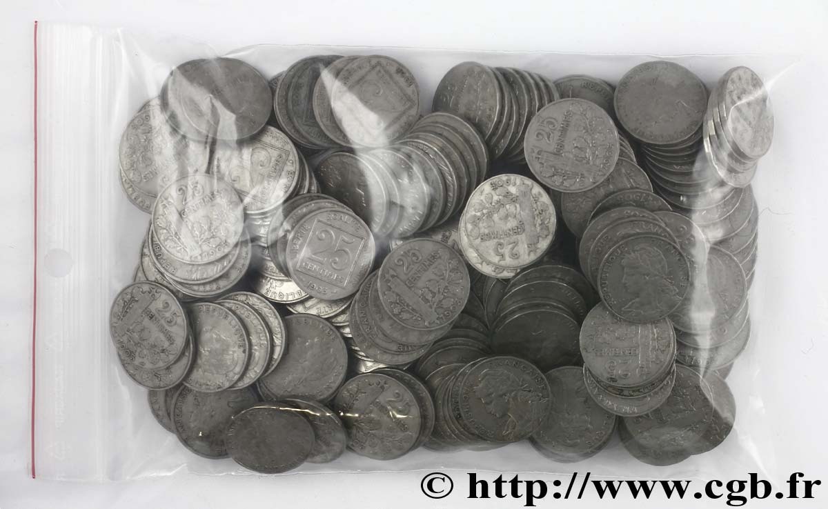 1 kilo de 25 centimes Patey, lot d’étude n.d. -  TB 