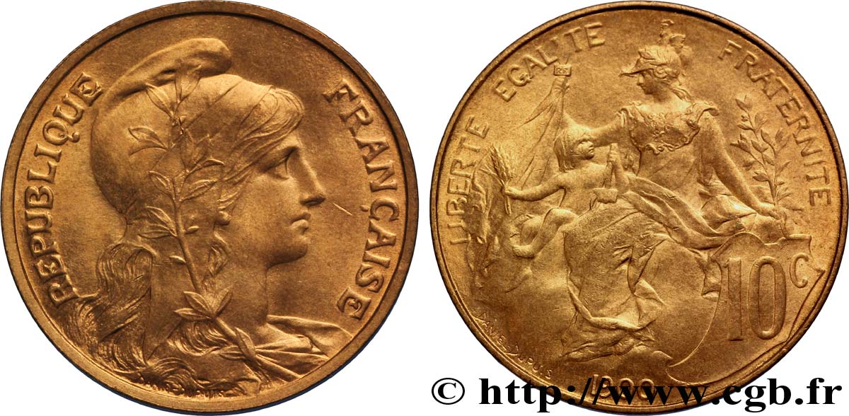 10 centimes Daniel-Dupuis 1900  F.136/8 SPL63 