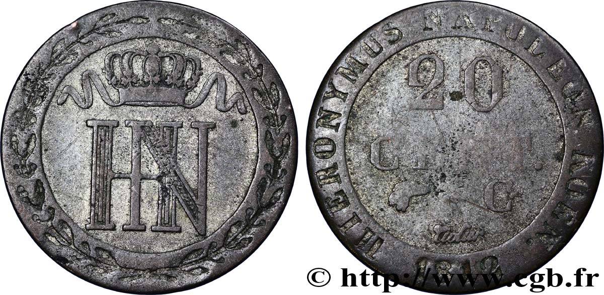20 cent. 1812 Cassel VG.2029  TB15 