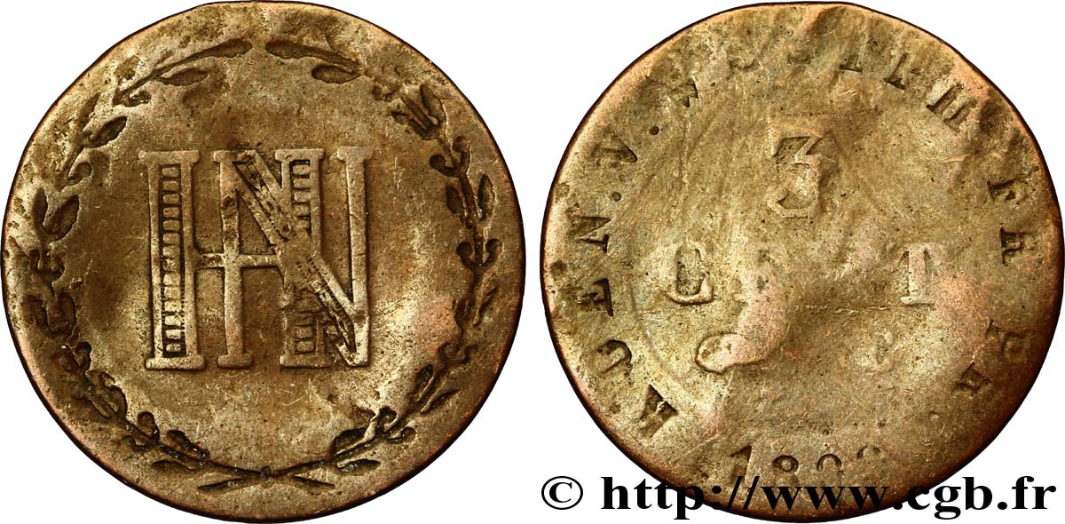3 cent. 1809 Cassel VG.2036  G6 
