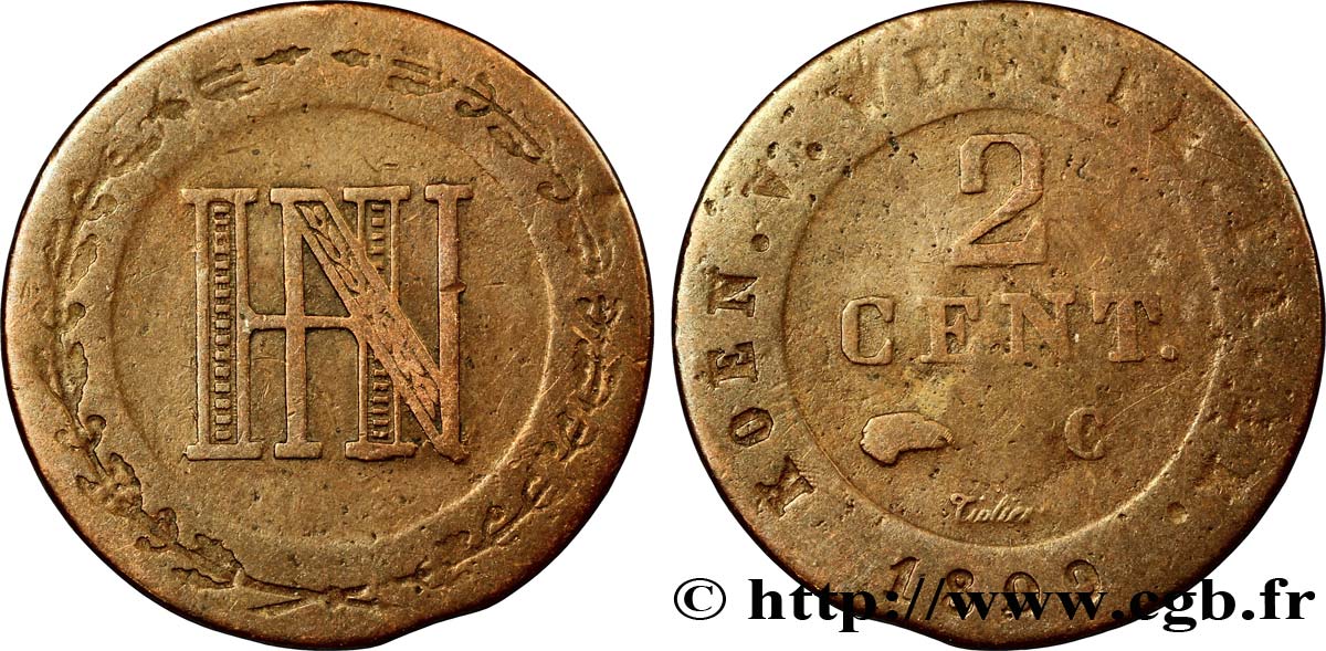 2 cent. 1809 Cassel VG.2039  TB20 
