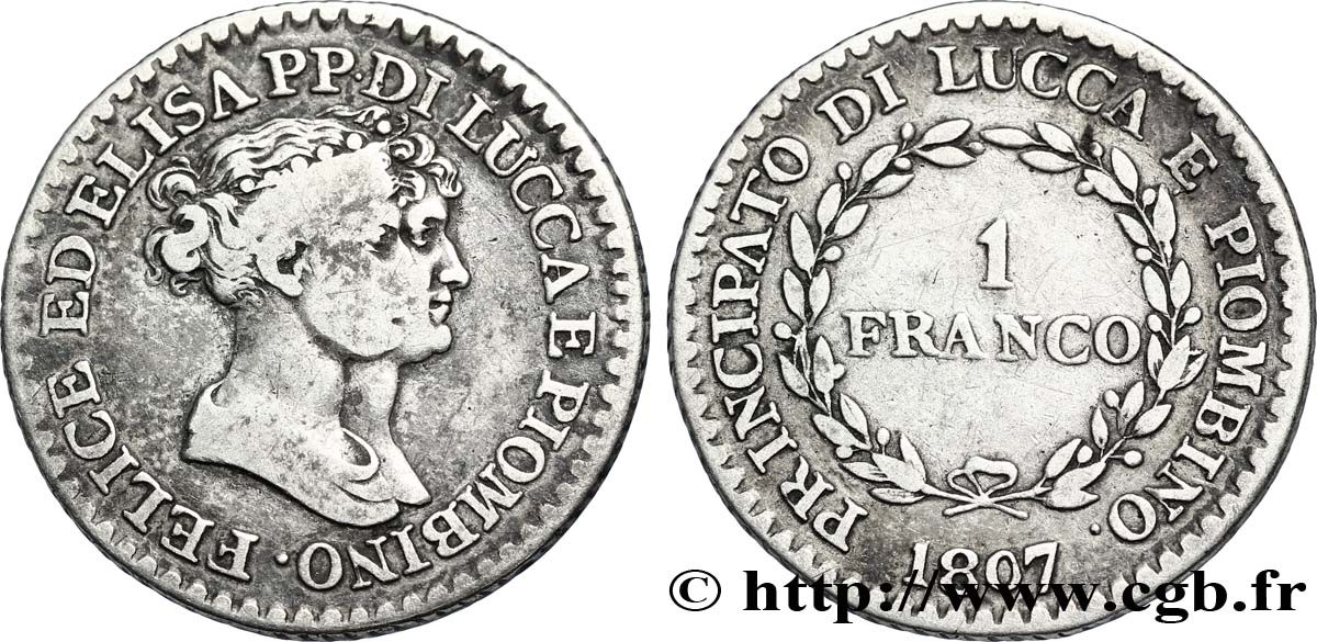 1 franco 1807 Florence M.442  BC20 