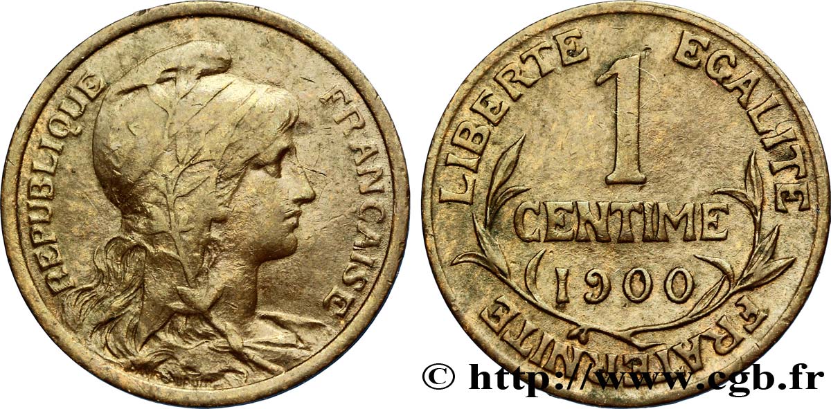 1 centime Daniel-Dupuis 1900  F.105/4 TTB45 