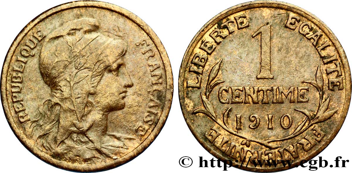 1 centime Daniel-Dupuis 1910 Paris F.105/12 TTB52 